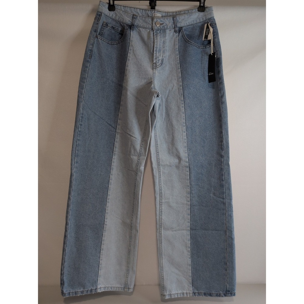 WEST OF MELROSE Mid Rise Baggy Women's Jeans Two Tone‎ Colors 29x29 100% Cotton